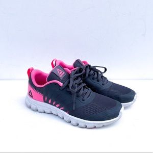 Reebok Pink Gray Running Shoes